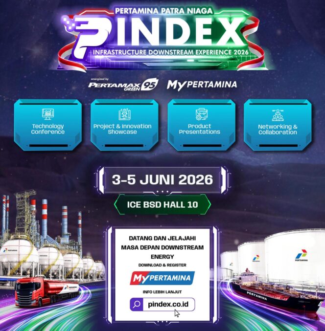 
Pertamina Patra Niaga Gelar PINDEX 2026, Pamerkan Inovasi Teknologi Energi Hilir Masa Depan