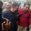 Wabup PALI, Iwan Tuaji saat tiba di Kejati Sumsel. Foto : Jefri/Kordanews