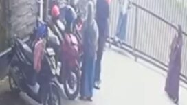 Rekaman CCTV salah satu Sekolah Dasar di Palembang saat kejadian kekerasan/ist. 