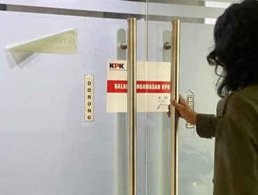 Salah satu ruangan di Pemkab Muara Enim yang disegel KPK. Foto : Dok Urban Id