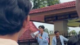 Mahasiswa saat orasi didepan Gedung DPRD Sumsel. Foto : Dok Urban Id