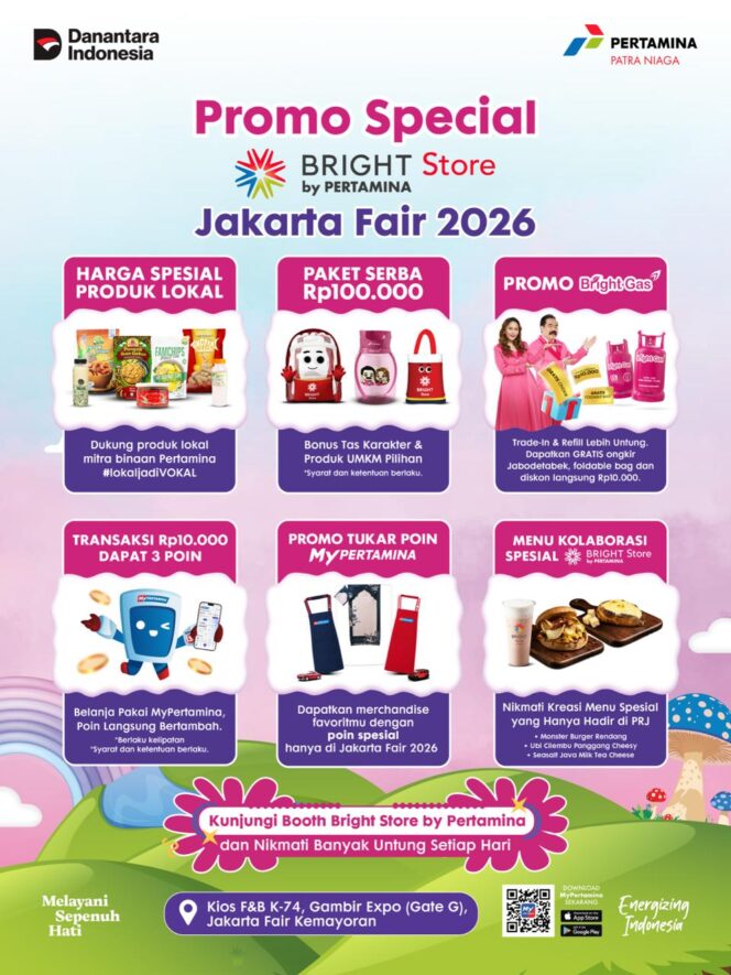 
Pertamina Patra Niaga Ramaikan Jakarta Fair 2026 dengan Booth Bright Store dan Promo Bright Gas