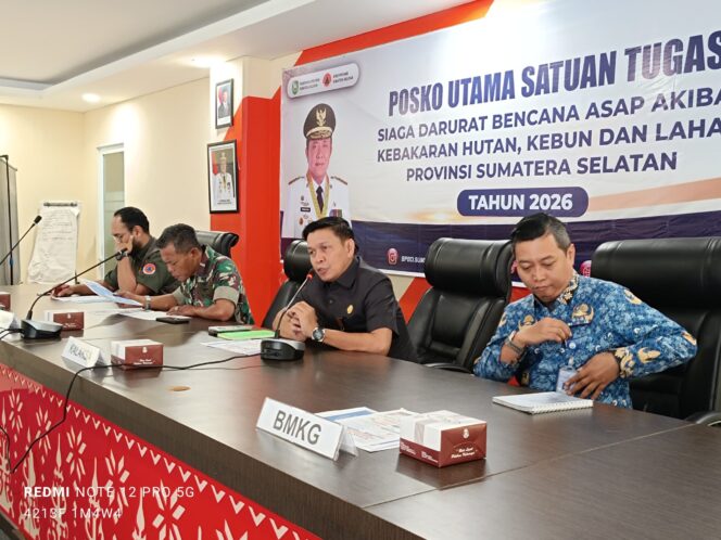 
BPBD Sumsel Perkuat Strategi Hadapi Karhutla, Patroli Udara dan Water Bombing Dievaluasi