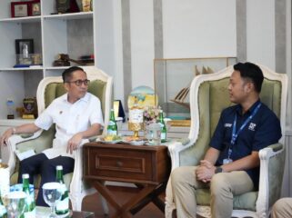 Audiensi dengan PT Pos Indonesia Palembang terkait rencana Peluncuran Perangko Artefak dan Bangunan Bersejarah Kota Palembang, Selasa, 2 Juni 2026/ist.