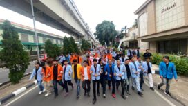 Ratusan mahasiswa menggelar aksi demo pada Senin, 15 Juni 2026/ist.