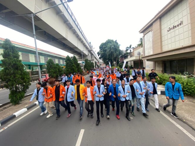 
Ratusan mahasiswa menggelar aksi demo pada Senin, 15 Juni 2026/ist.