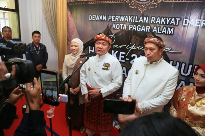 
HUT Ke-25 Kota Pagaralam, Herman Deru Ajak Daerah Tangguh Hadapi Perubahan Sistem Keuangan