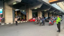 Kecelakaan beruntun di kawasan Pasar Cinde dan Bawah Stasiun LRT Cinde (Dok: Polrestabes Palembang)
