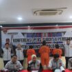 Polda Sumsel saat menggelar press rilis kasus kredit fiktif. Foto : Humas Polda Sumsel