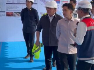 pembangunan Jembatan Musi V pada ruas Tol Palembang-Betung. Foto : Urban id