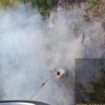 Kondisi lahan yang terbakar di Muba. Foto : BPBD Sumsel