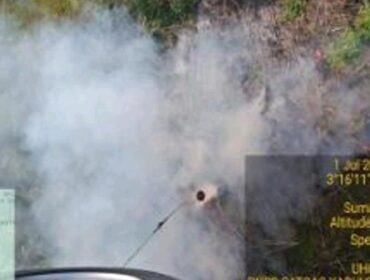 Kondisi lahan yang terbakar di Muba. Foto : BPBD Sumsel