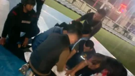 Penangkapan pelaku penerobosan kantor Mapolda Sumsel. Foto : Istimewa