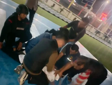 Penangkapan pelaku penerobosan kantor Mapolda Sumsel. Foto : Istimewa
