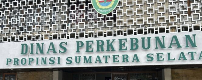
Kantor Dinas Perkebunan Sumsel.