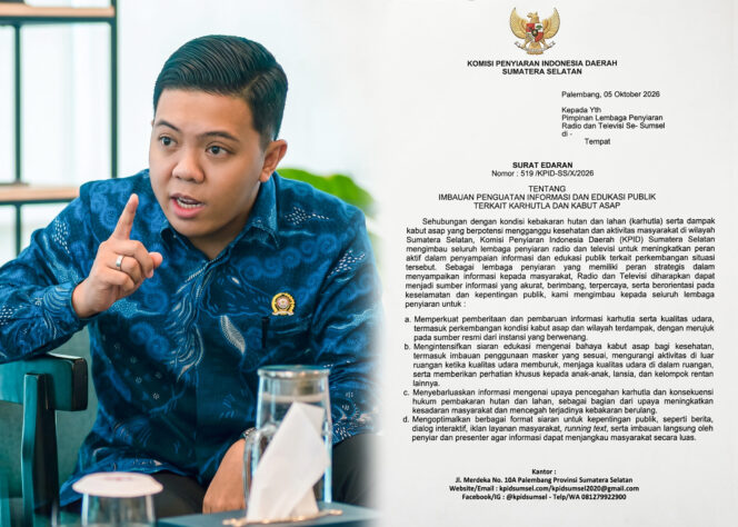 
Ketua KPID Sumatera Selatan, Fikri Haikal. Foto : Istimewa