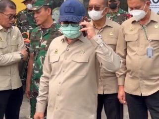 Menkopolkam Dudung Abdurachman saat di Palembang. Foto : Urban Id