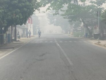 Kabut Asap yang menyelimuti Palembang, Kamis (22/10/2026). Foto : Urban Id